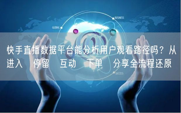 快手直播数据平台能分析用户观看路径吗？从进入→停留→互动→下