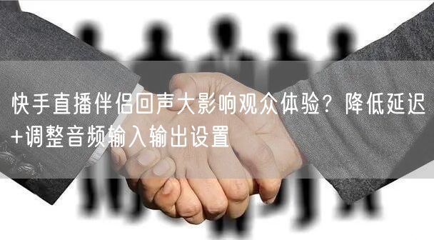 快手直播伴侣回声大影响观众体验？降低延迟+调整音频输入输出设置