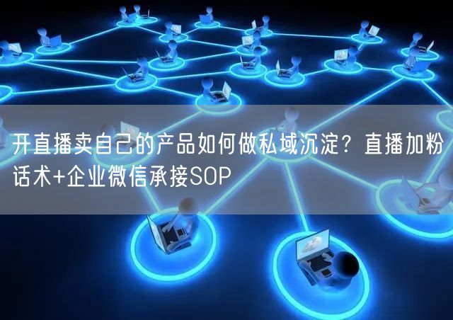 开直播卖自己的产品如何做私域沉淀？直播加粉话术+企业微信承接