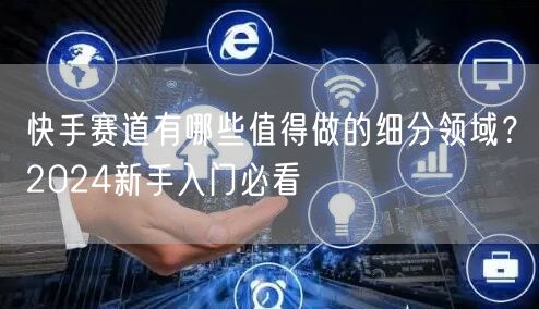 快手赛道有哪些值得做的细分领域？2024新手入门必看